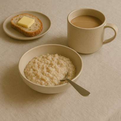 Simple breakfast scene